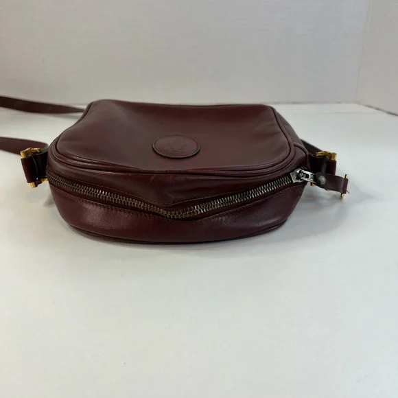 Cartier must de Paris Leather Bordeaux Crossbody